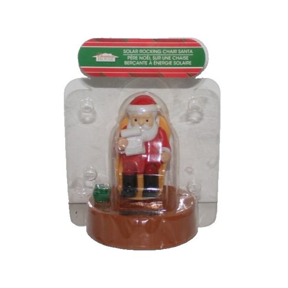 Christmas House Solar Dancing Rocking Chair Santa Claus
